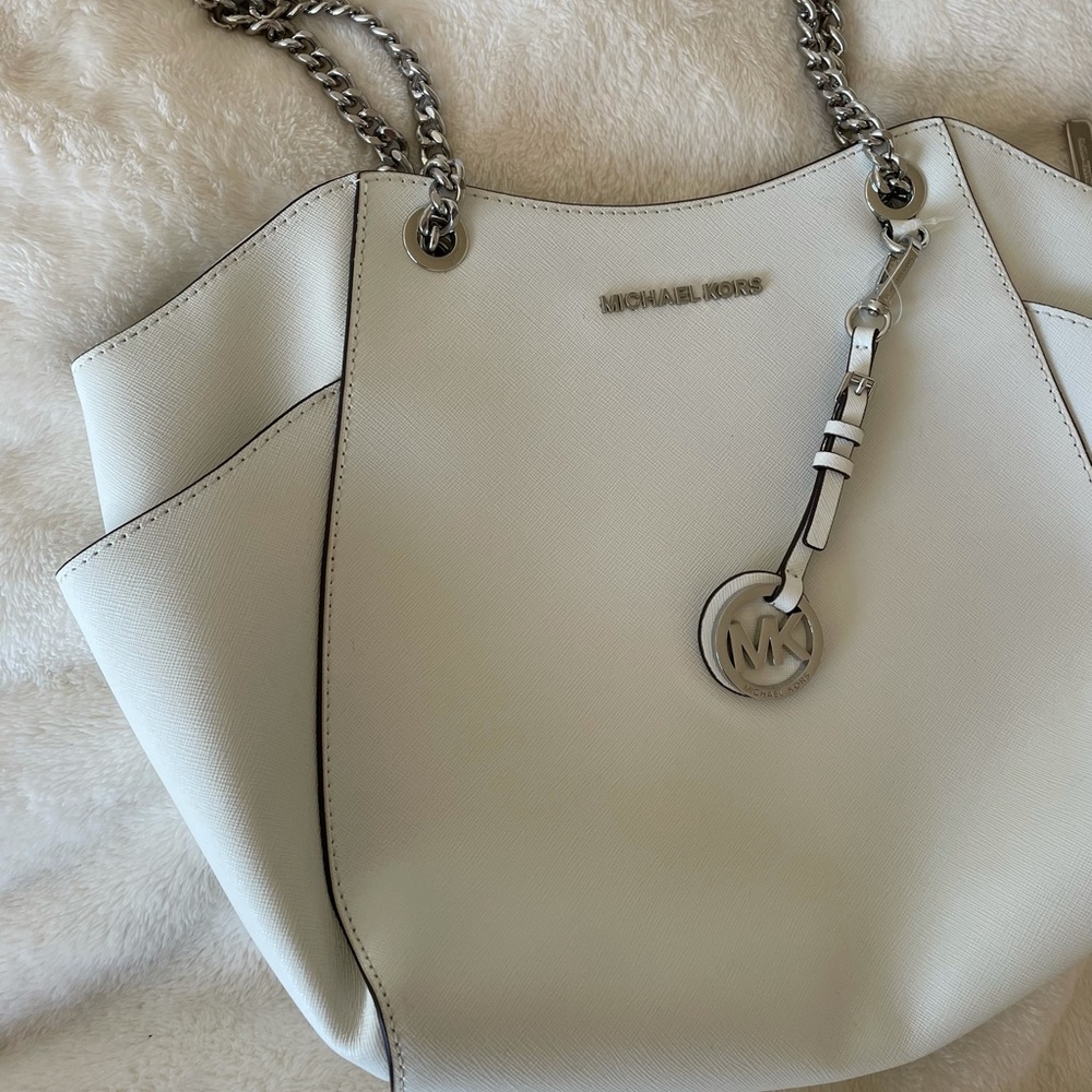 Michael Kors Leather White Bag
